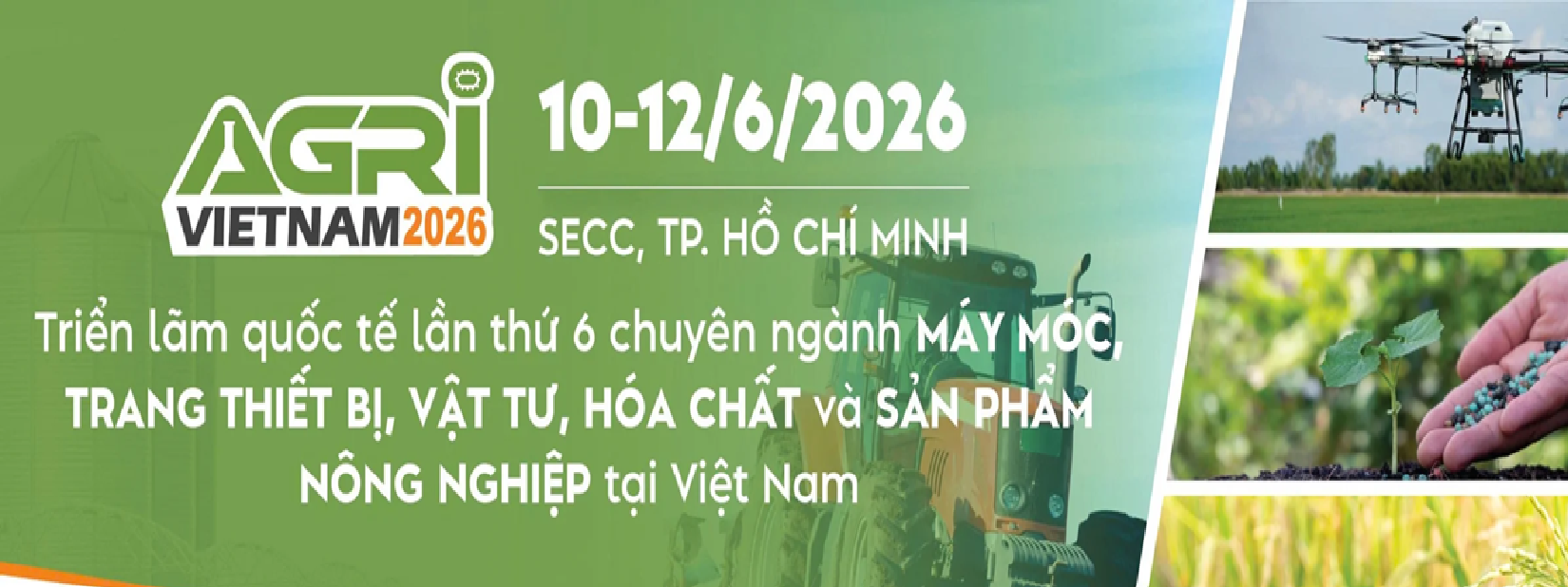 Triển lãm Máy móc, Trang thiết bị, Vật tư, Hoá chất và Sản phẩm Nông nghiệp